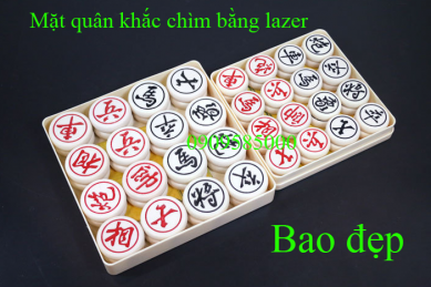 Quân cờ tướng bằng đá ngọc hoa (nhiều size)